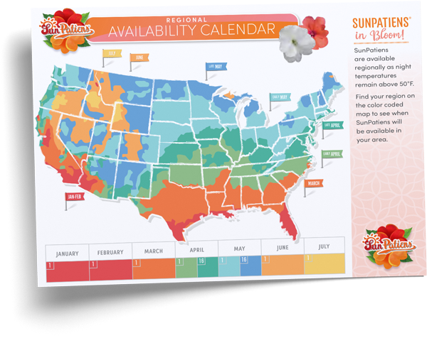 SunPatiens Availability Calendar